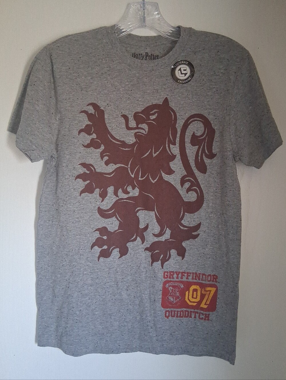 Harry Potter/Lootcrate- Gryffindor Quidditch Graphic Tshirt. Size M.